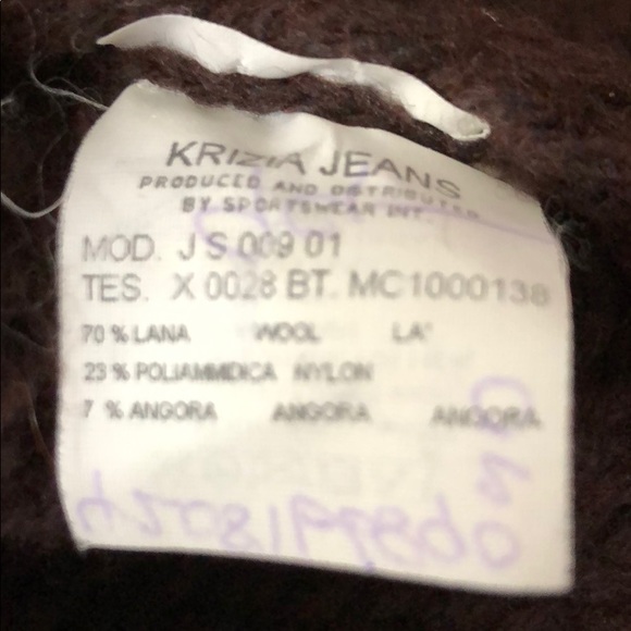 Krizia Jeans brown gold knitted sweater pullover - Picture 7 of 7